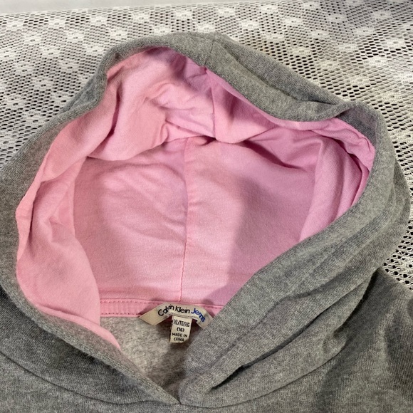 Calvin Klein Girls Sweatshirt with hoodie - Picture 3 of 6